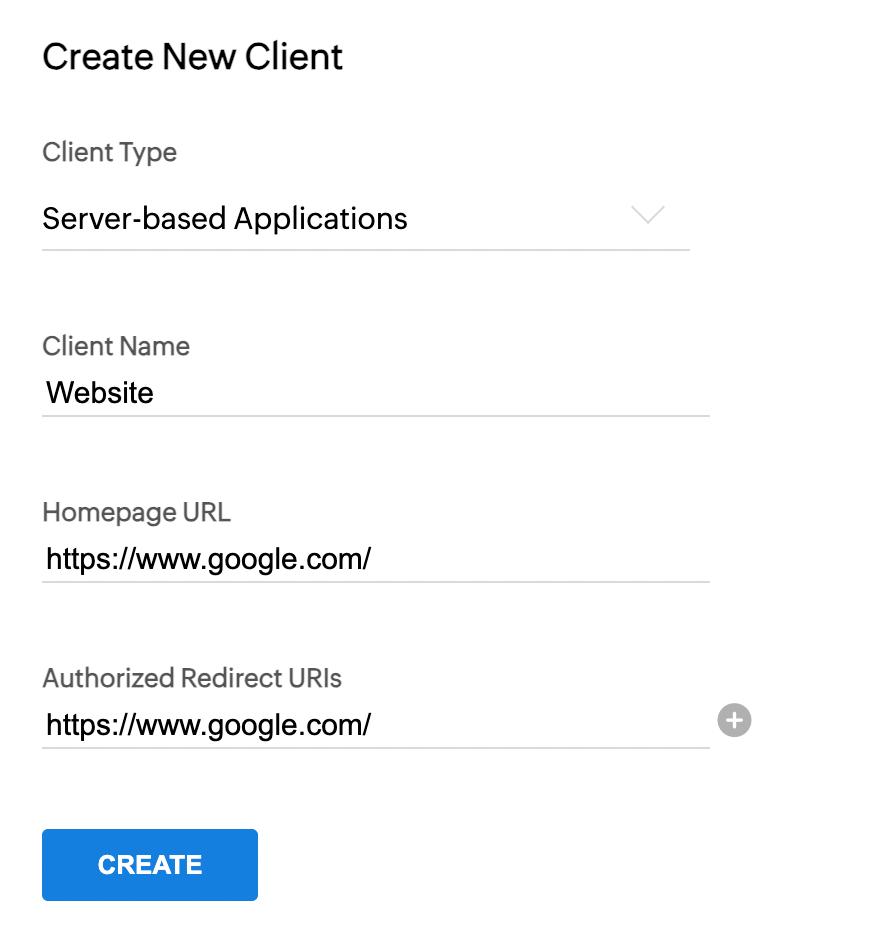 Server-based Applications: Вікно створення нового додатку