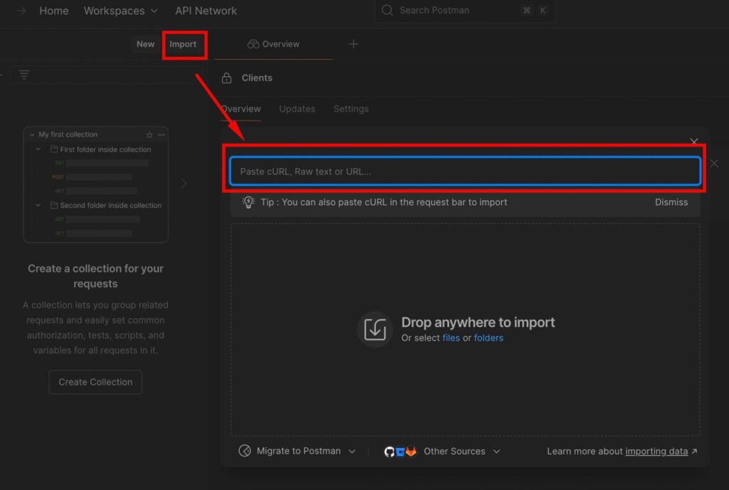 Server-based Applications: Як імпортувати Postman колекцію